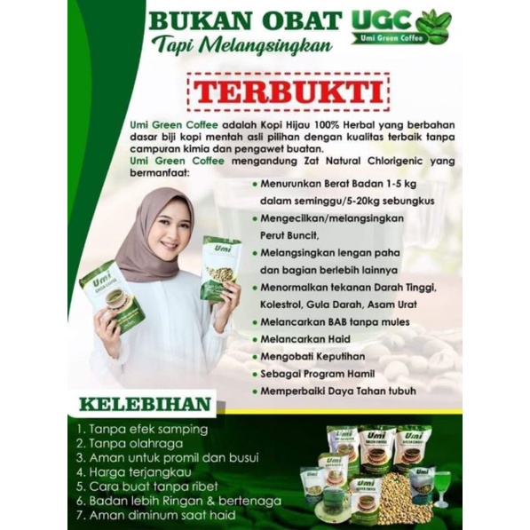 

UMI GREEN COFFEE pelangsing dan kesehatan
