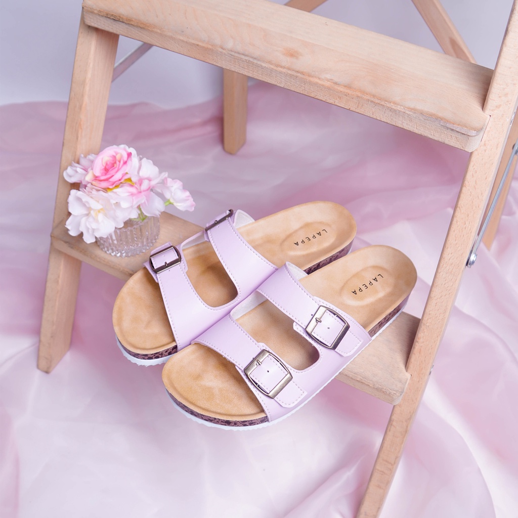 AVLINSTORE - tipe JINNY Sandal Wanita Casual Model Birken Sol Puyuh  Sendal Cewek Sol Kulit Santai Ban dua Empuk