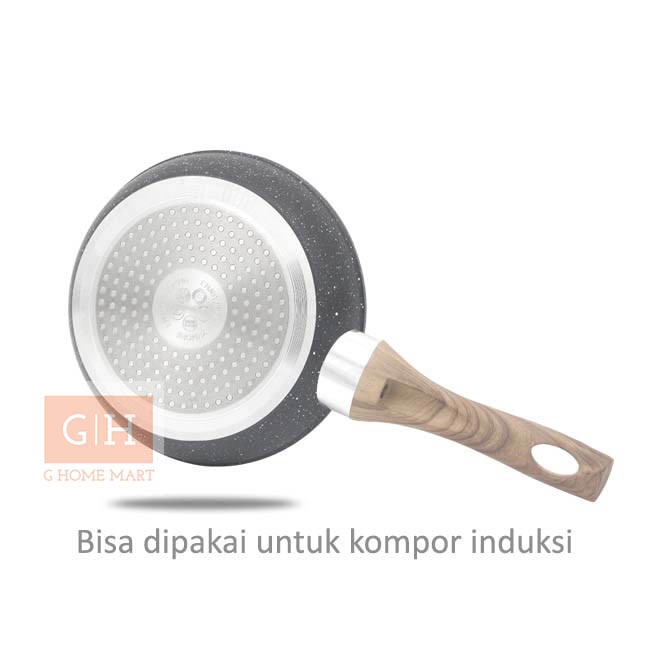 CUCI GUDANG Frypan Motif Marble Anti lengket | Premium Cookware