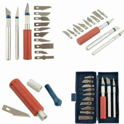 

Pisau ukir cutter kerajinan set 13 pcs
