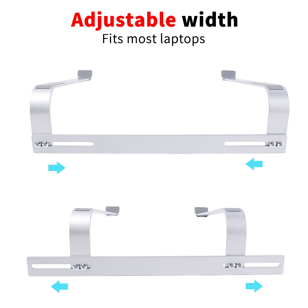 1 Set Stand Laptop Bahan Aluminum Anti Slip Bisa Disesuaikan