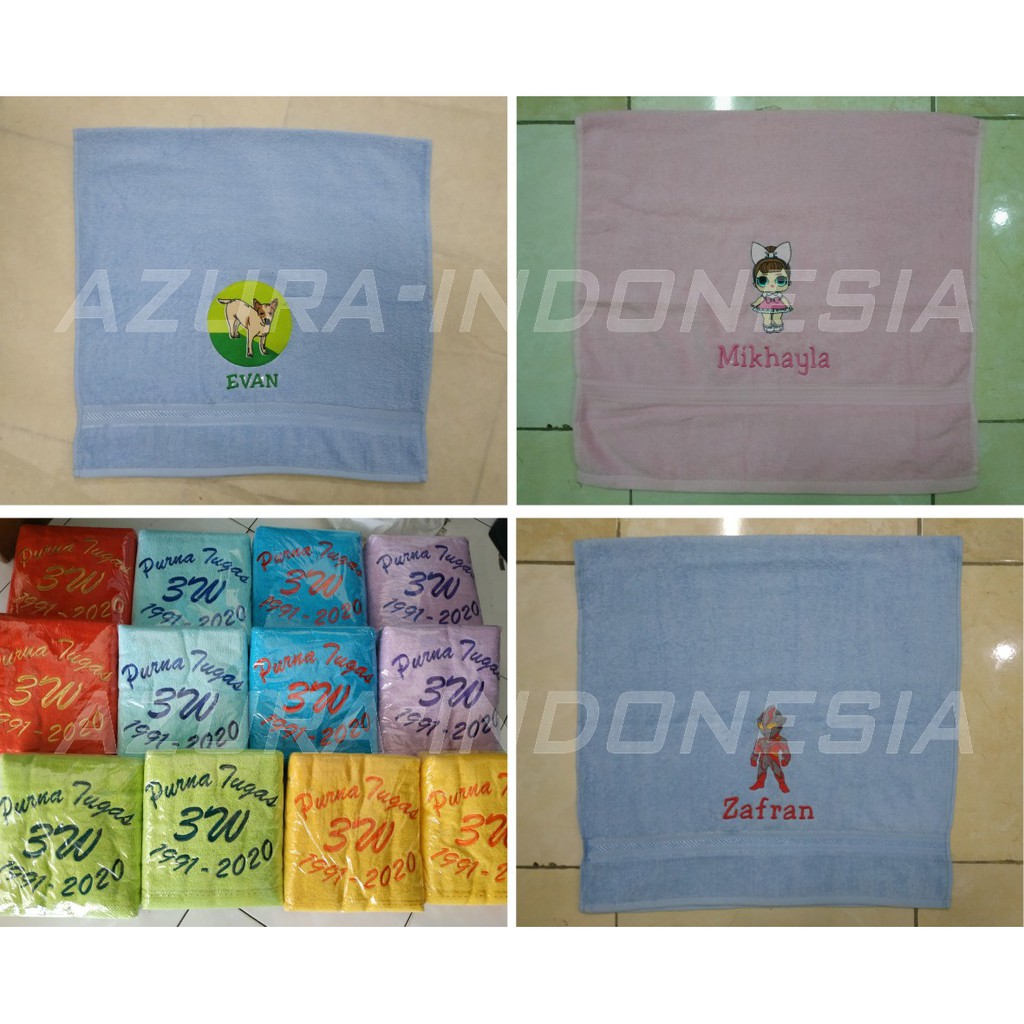 JASA BORDIR HANDUK JASA BORDIR JOGJA MAKLOON BORDIR AZURA KONVEKSI JOGJA AZURA BORDIR JOGJA BORDIR