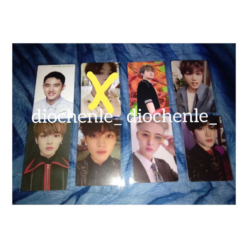 Photocard Jisung Boring, Agent Renjun, Chenle Arrival, Chenle Past, Chenle Ridin, dan Kyungsoo NR