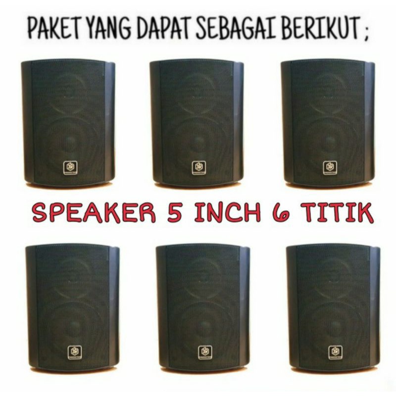 Paket Sound Cafe Dan Restoran Panggilan Ampli Digital Play Musik SmartPhone