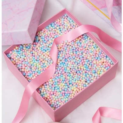 Styrofoam butir warna warni foam slime Styrofoam Butiran Warna Warni MURAH Floam Foam