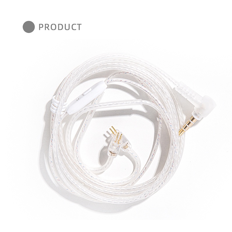 Kabel KZ Jcally PJ2 Silver Cable with Mic Kabel KZ CCA ZS3 ZS5 ZSA ZSN PRO ZST ZSX ZS10 PRO ZST PRO ZSE ZS3E EDX EDX PRO CCA CRA DQ6S DQ6 ZSN PRO X AS12 AS16 ASF ZSR ES4 TRN MT1 PRO SALNOTES ZERO 7HZ TIMELESS MOONDROP TRN M10