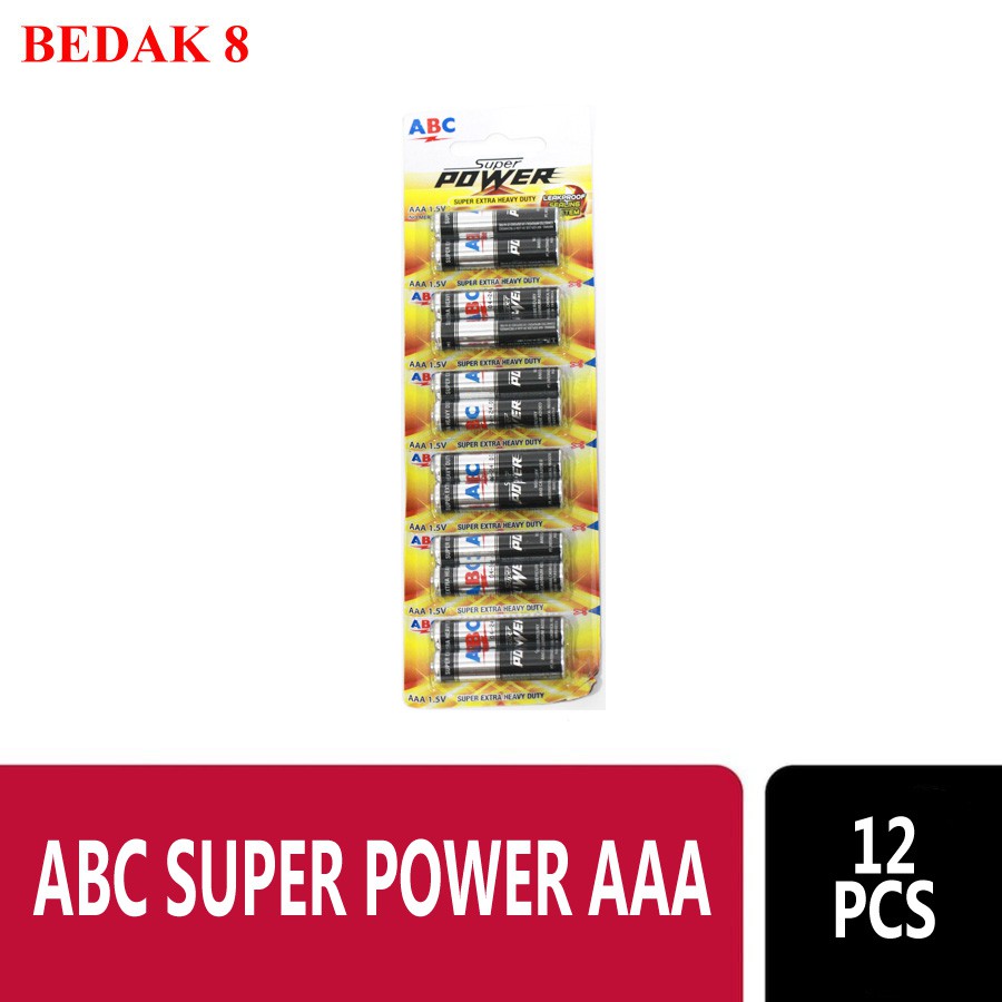 Baterai AAA A3 ABC Super Power | Battery  ABC AAA | Baterai Remote ABC