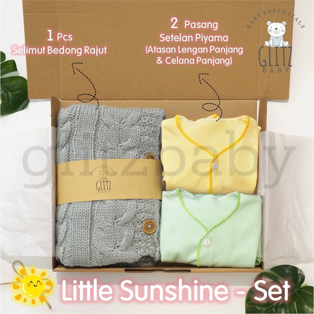 Hampers Bayi Kado Lahiran Newborn Gift Set - Glitz Baby Glitzaksesoris-Little Sunshine