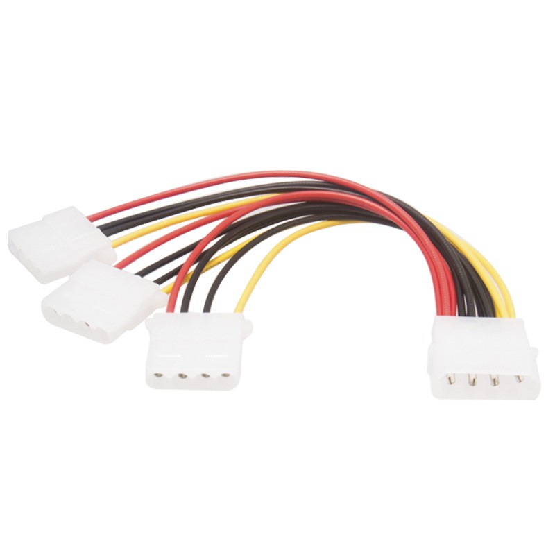 Kabel Splitter Molex 4pin male to Triple 3 Molex 4pin Female Extension