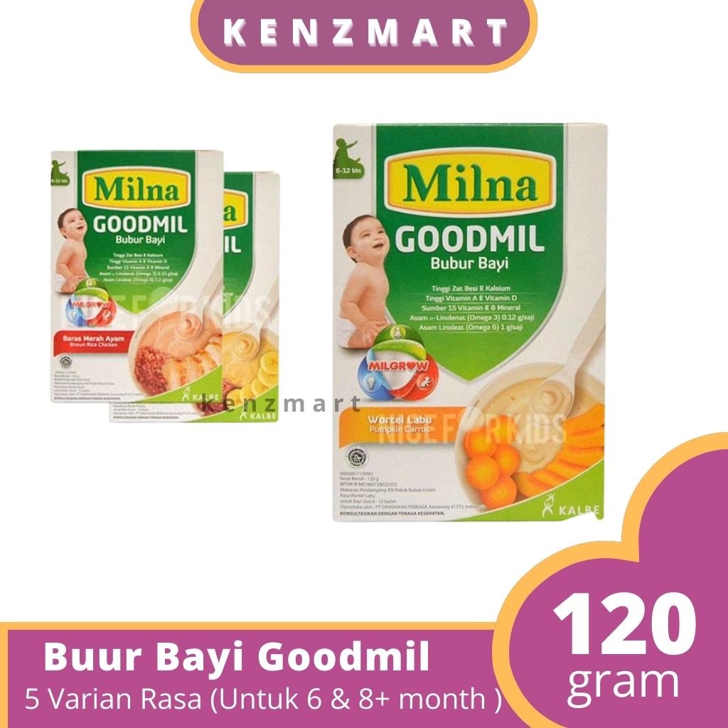 MILNA - GOODMIL BUBUR BAYI 6+ DAN 8+ / BUBUR TANPA SUSU SAPI ANTI ALERGI