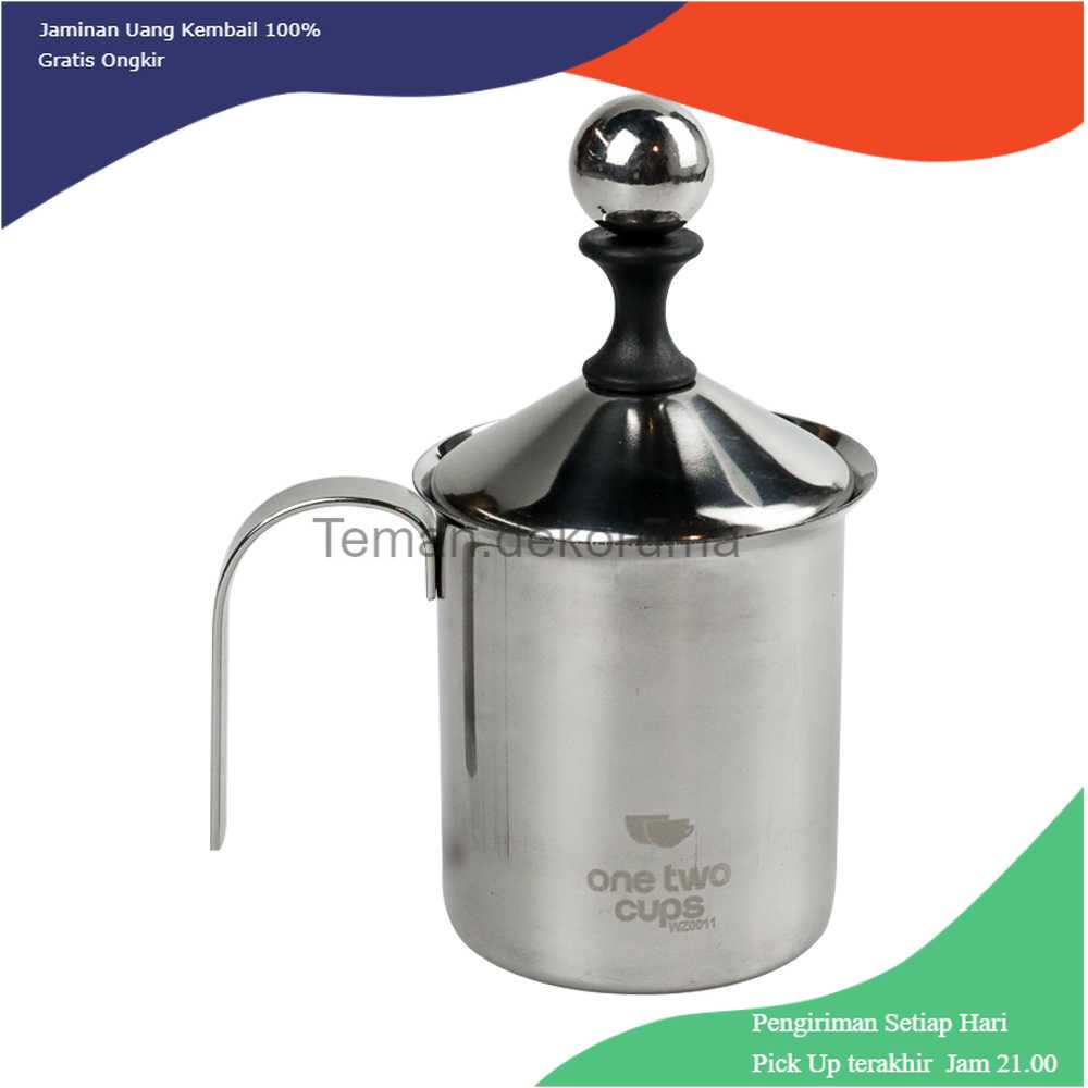 TD-AI04 One Two Cups Gelas Kopi Milk Jug Latte Art Frother 400ml - WZ0011