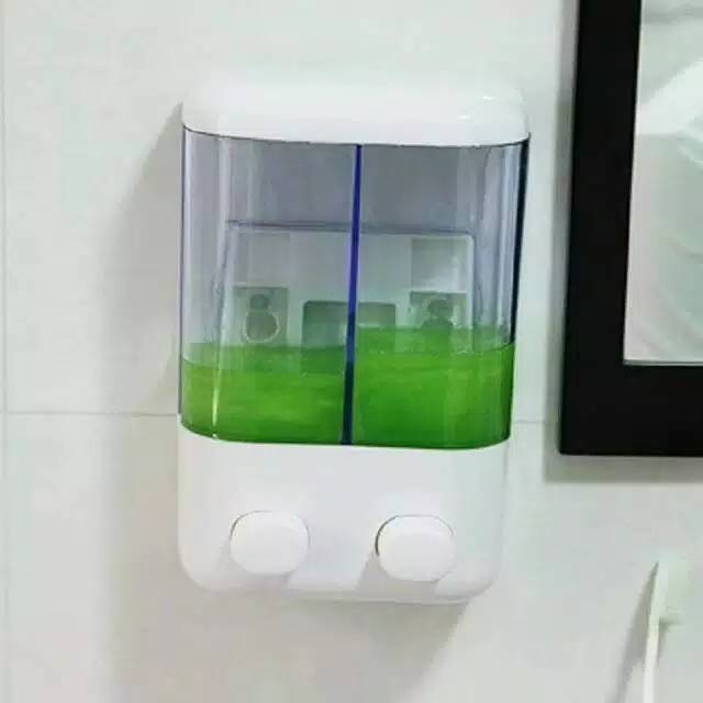 Ready Bandung Dispenser Sabun Cair 2 TABUNG, tempat sabun cair, tempat sabun cuci tangan murah