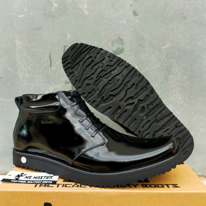 Sepatu Pdh Tni Polri Security Satpam Kilap Dan Dop Kulit Sapi Asli Berkualitas Merk MR.MASTER