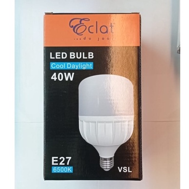 Lampu Bohlam Led bulb eclat 40 watt 40W Putih CDL