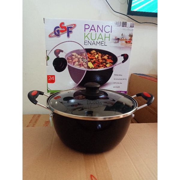 Panci kuah panci sayur panci sop GSf panci serbaguna enamel