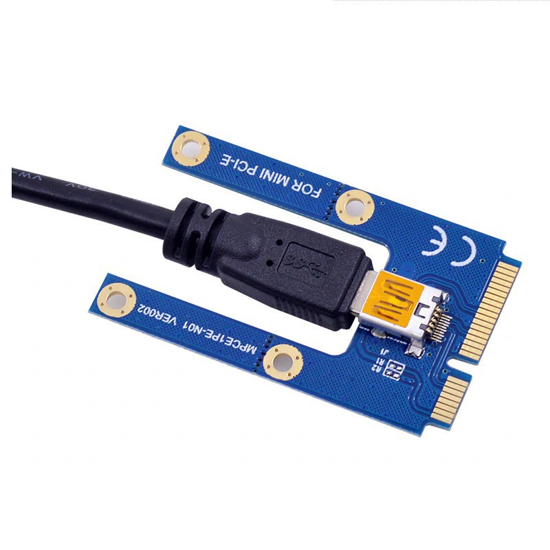 Mini PCIe to PCI express 16X Riser for Laptop External Graphics Card EXP GDC BTC Antminer Miner