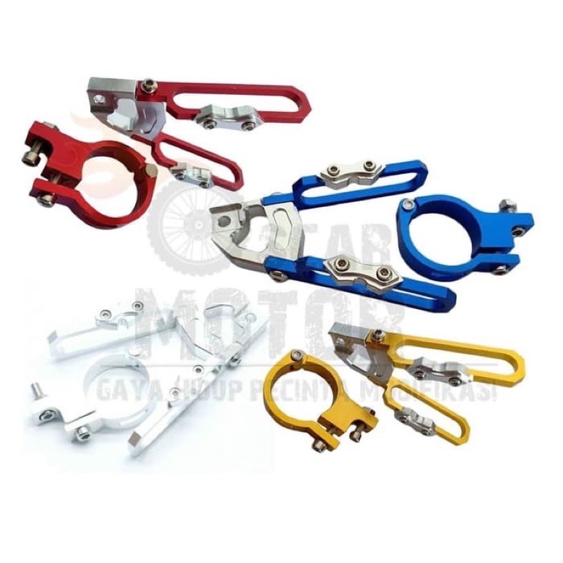 KLEMAN SELANG CLAMP REM DEPAN MODEL V FULL CNC BREKET SLANG DEPAN UNIVERSAL