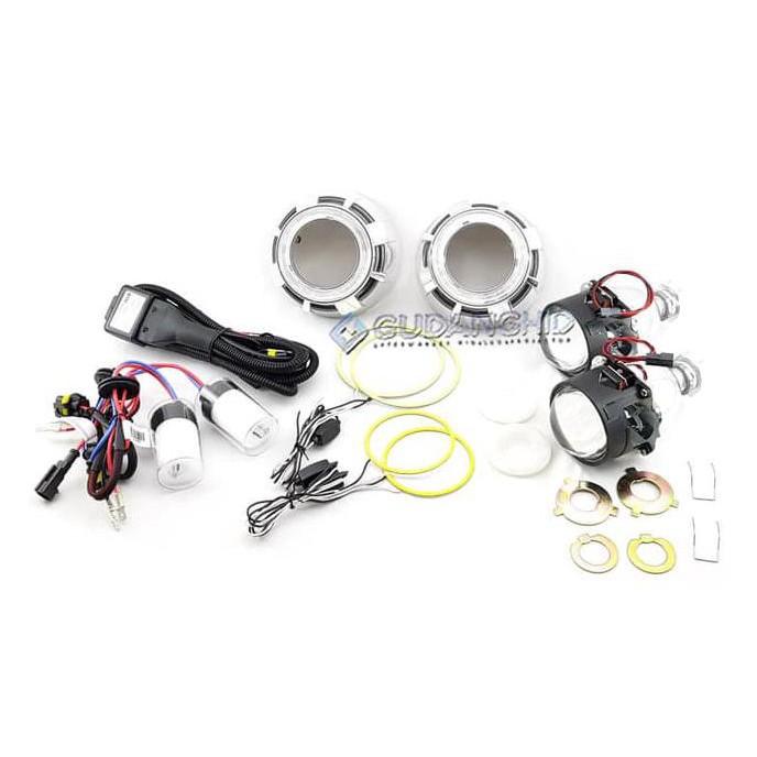 Terbaru Projector HID Double AE LED Projie Lensa 2.5" Vision Vahid AES 6 G1 murah berkualitas