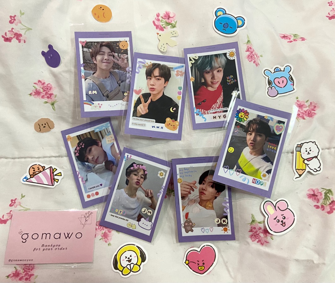 Photocard Bts Polaroid Cute Deco (ready Stock)