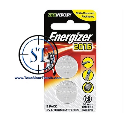 Battery Kancing Energizer CR2016 3V Baterai Batterai Lithium CR 2016 3 Volt Batre Kalkulator Baterai Jam tangan Baterai Remote Mobil