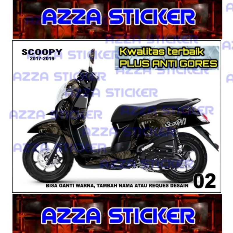 Sticker decal Scoopy 2019 Full Body decal Scoopy 2019 Full body 02