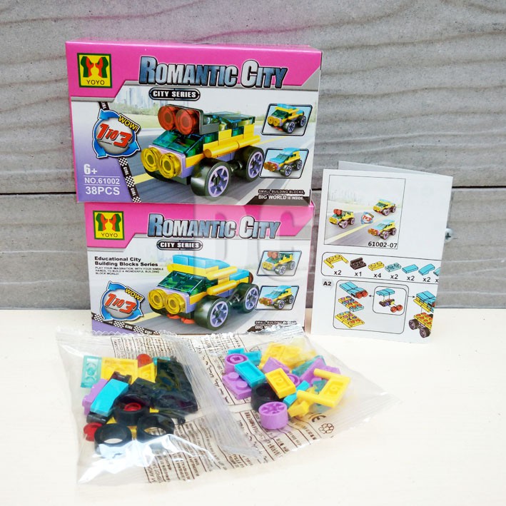 Mainan Anak YOYO Lego Bricks City Unions 10in1 | Lego Blocks Kendaraan Militer Isi 10