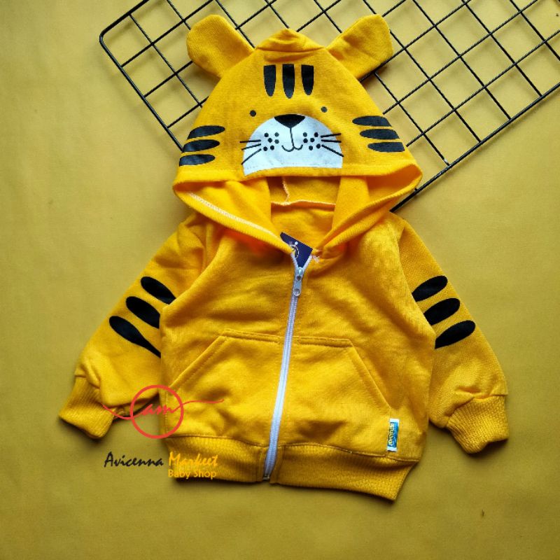 jaket mantel bayi karakter tiger  3 bulan - 2 tahun