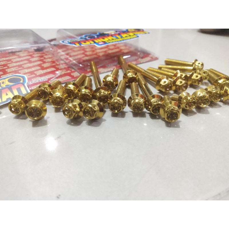 Baut probolt ninja r ninja rr baut probolt blok mesin kiri kanan baut probolt sc siam baut bak mesin