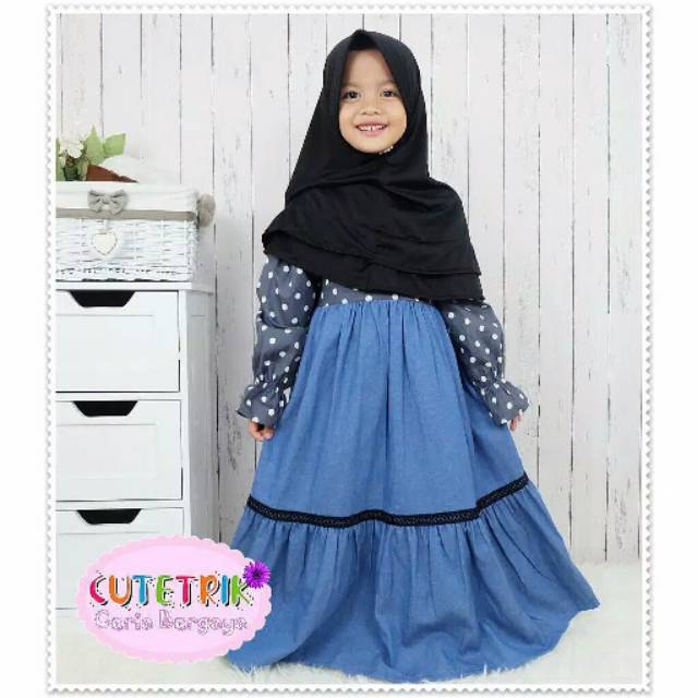 FASHION MUSLIM ANAK CUTETRIK || DRESS MUSLIM ANAK TERLARIS