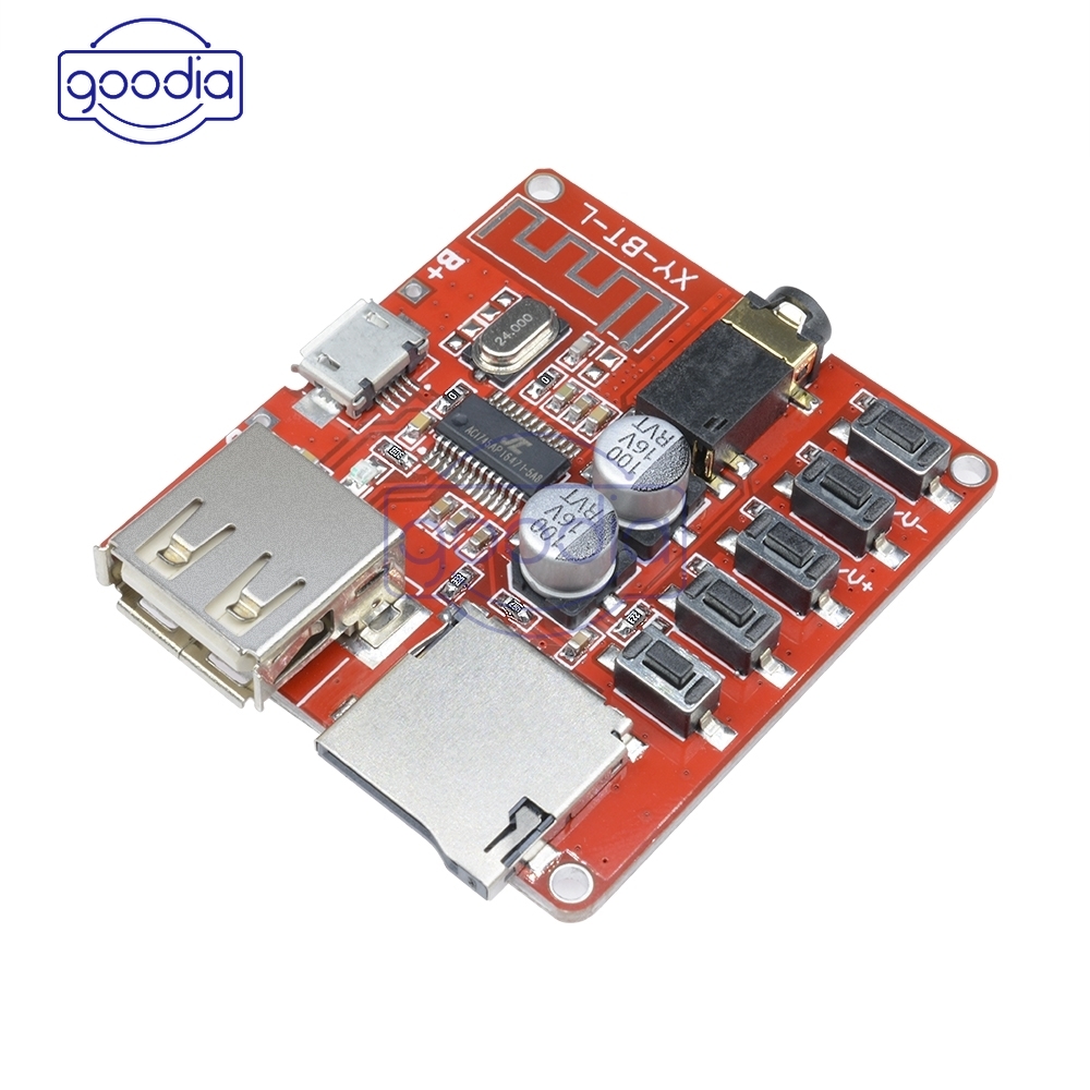 ღ[IN STOCK/COD]ღ Board Decoder MP3 Player 3.7-5v blu-e-t-ooth 4.1 dengan Micro USB TF SD Card Module