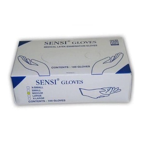 Sensi Handgloves Latex Powdered