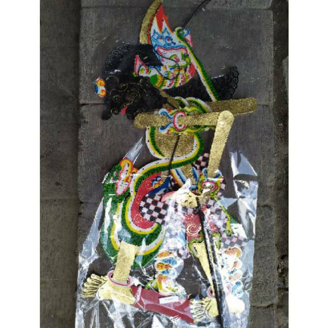 (BISA COD) KERAJINAN WAYANG KULIT RADEN BRATASENA BESAR 40x30 cm UNTUK DALANG DEWASA WAYANG RAKSASA