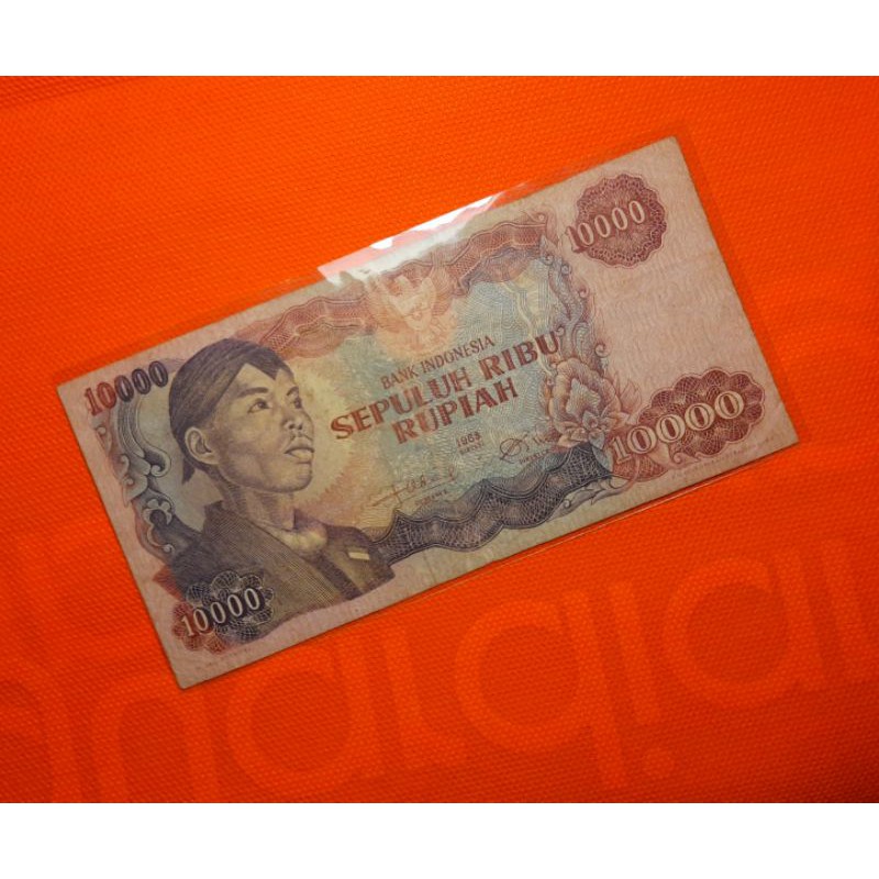 UANG KUNO UANG LAMA 10.000 Rupiah Seri Sudirman Tahun 1968