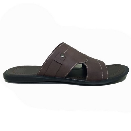 Sandal BIG SIZE sandal kulit pria sandal formil /sandal elegan brown ST02 44 45 46 47 48