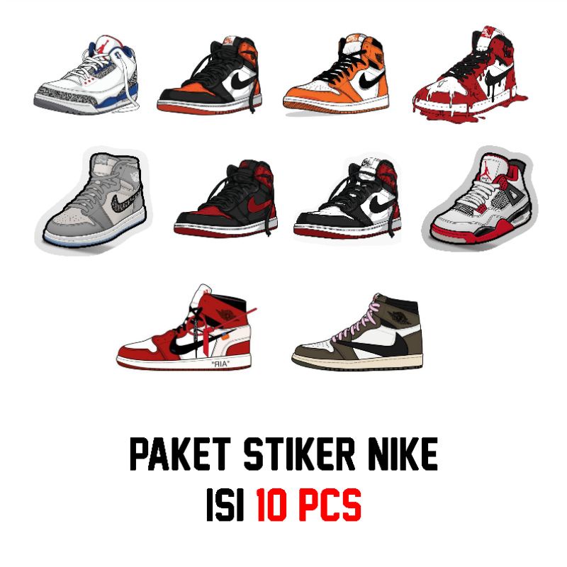 

Stiker Paket Sepatu Nike Isi 10pcs Hypebeast Graftac Anti Air