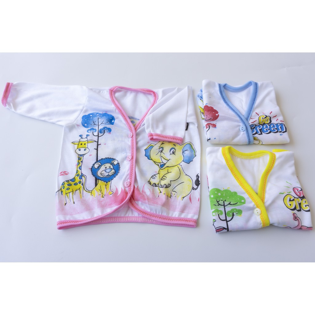 3Pcs Baju Bayi lengan Panjang newborn baju Panjang