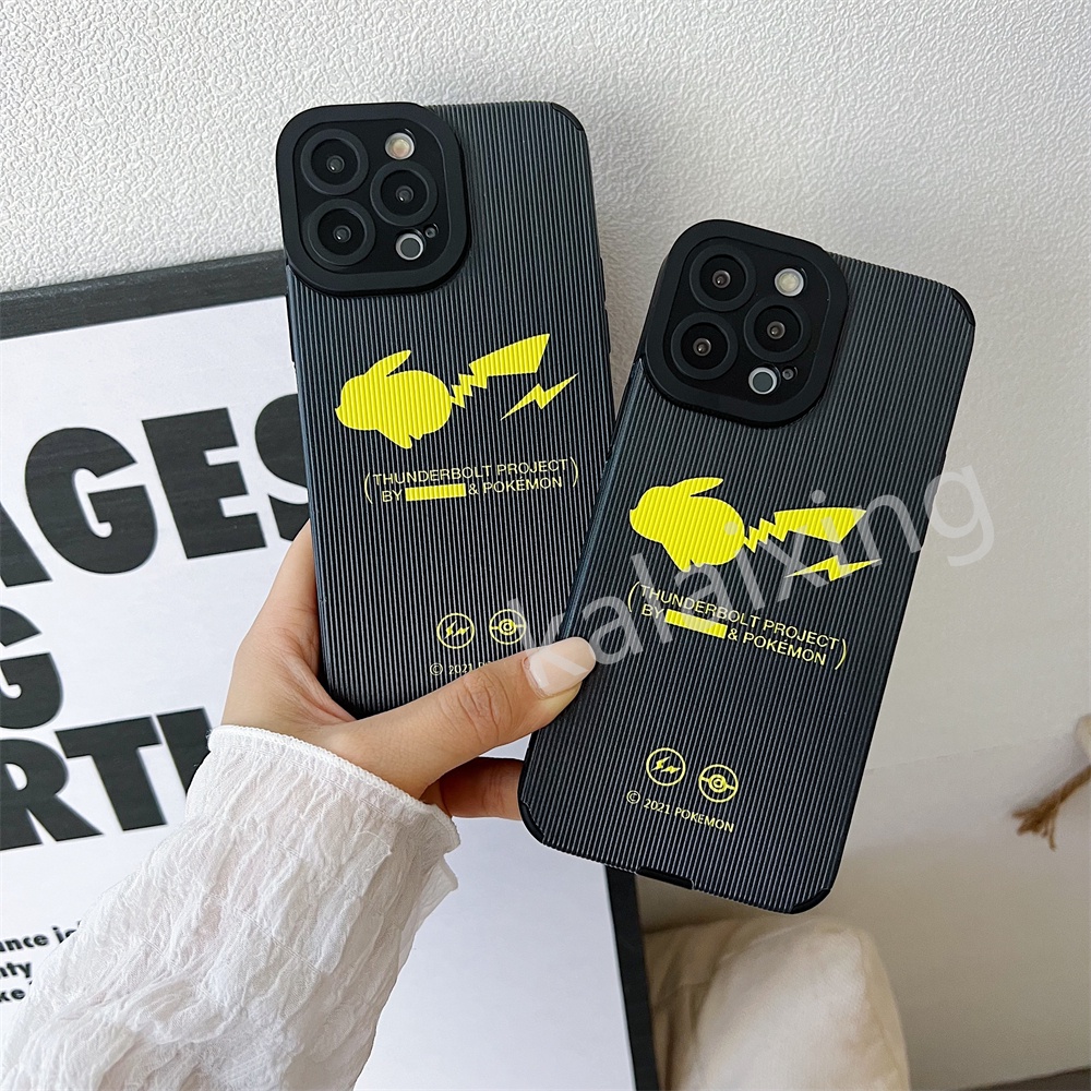 Soft Case TPU Motif Pikachu Untuk iPhone 13Pro Max 12 11 X Xr 7Plus 8Plus Xs Max