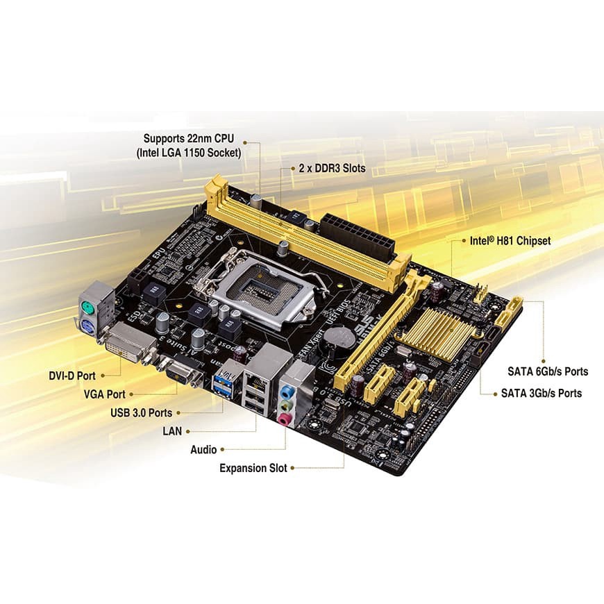 Motherboard Asus H81MK - MB ASUS H81M-K