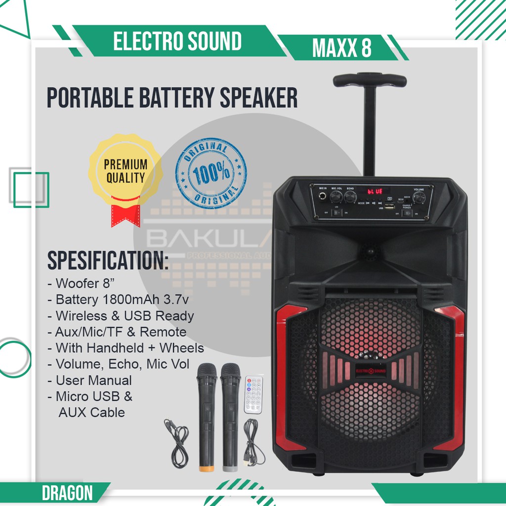 speaker meeting / speaker meeting 8 inch portable / kualitas suara jernih / 100% original - DRAGON