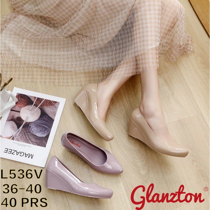 sepatu jelly wedges glanzton L536 V