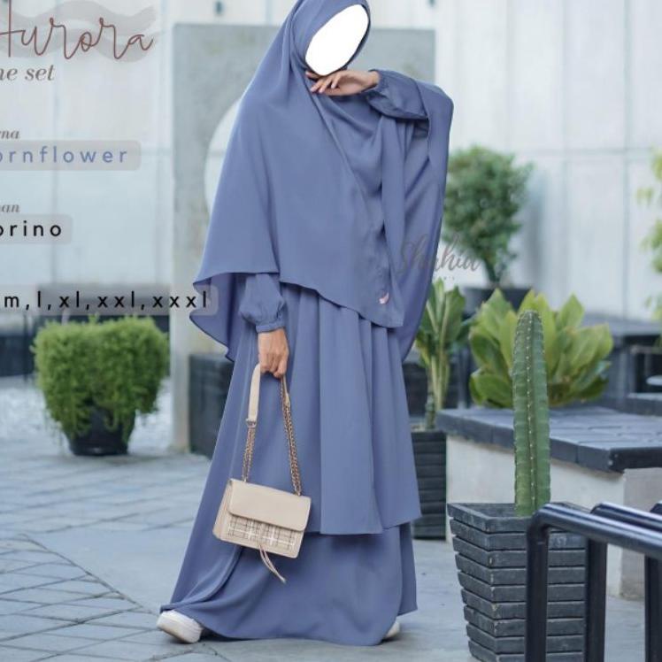 Koleksi Terbaru.. AURORA SET GAMIS KHIMAR BY SHAHIA SYARI