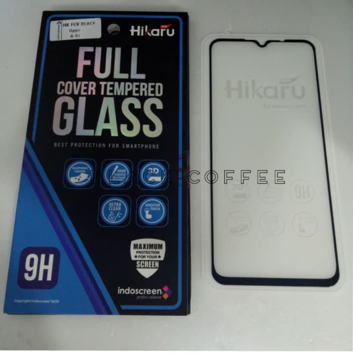 Tempered glass full oppo A91 2020 screen guard Hikaru FCV