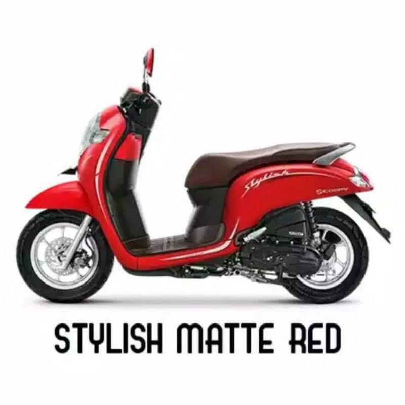 striping original sticker motor Scoopy 2019/2020 merah DOF