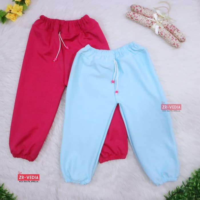 (Anak Perempuan) Jogger Polos Molly Uk 1-10 Tahun / Joger Pants Celana - 8-10 tahun Berkualitas