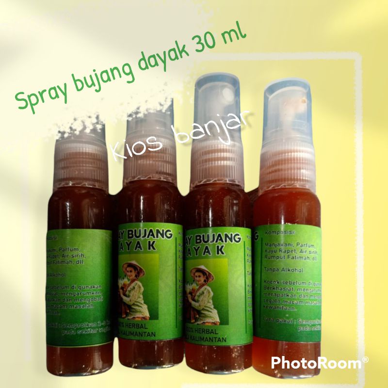 Spray bujang dayak kalimantan original ramuan dayak 30 ml