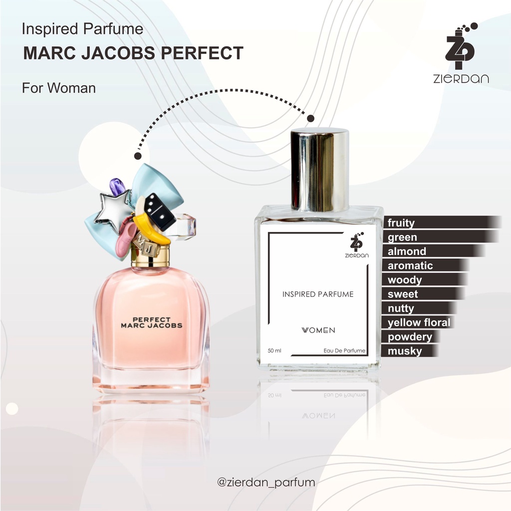 Zierdan Inspired Parfum Marc Jacobs Perfects Parfume Farfum Minyak Wangi Tahan Lama Pria Cowok