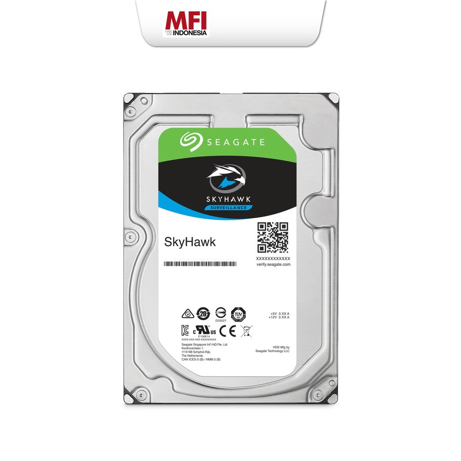 HDD 3.5&quot; Seagate SkyHawk 1TB Resmi | Harddisk Surveillance CCTV SATA