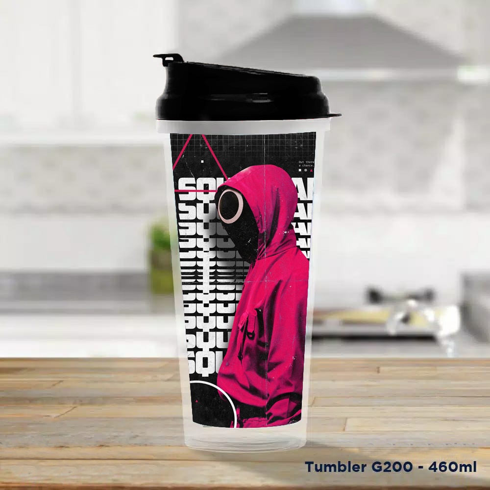 TUMBLER TEMPAT MINUM INSERT PAPPER SQUID GAME EDITION