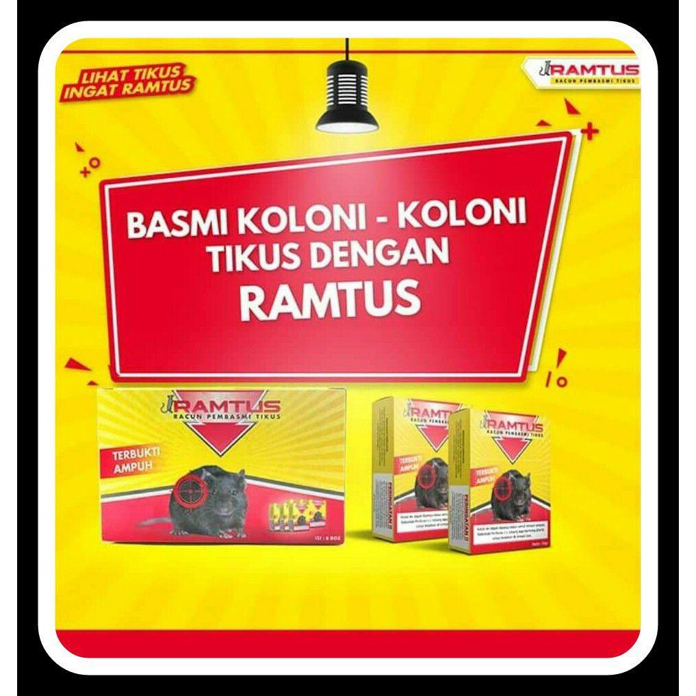 Racun Tikus Perangkap Tikus Ramtus Paling Ampuh Tidak Bau Mati kering surabaya sidoarjo gresik