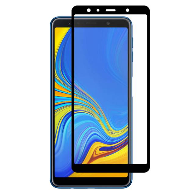 Premium glass samsung a7 2018 tempered glass full cover